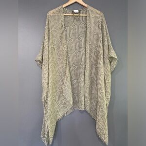 Sonoma Olive Patterned Cardigan